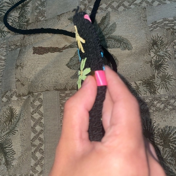 Vintage Crossbody crotchet bag woven bag floral bag y2k bag travel bag - Picture 11 of 12